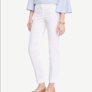 NWT Ann Taylor White Devin fit pants